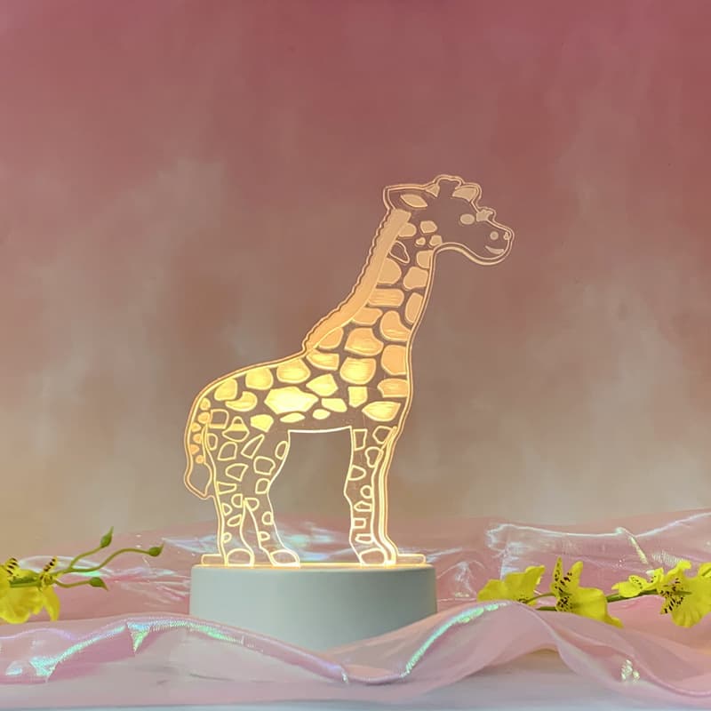 New and unique electronic products acrylic usb desk lamp creative gift 3d night light birthday gift graduation company 7