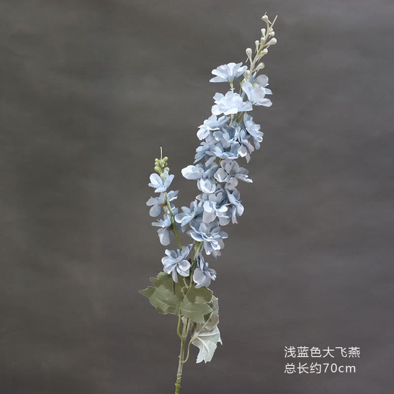 New wedding simulation large delphinium artificial flowers fake flower vase wedding hall decoration placement accessories simulation flowers 10