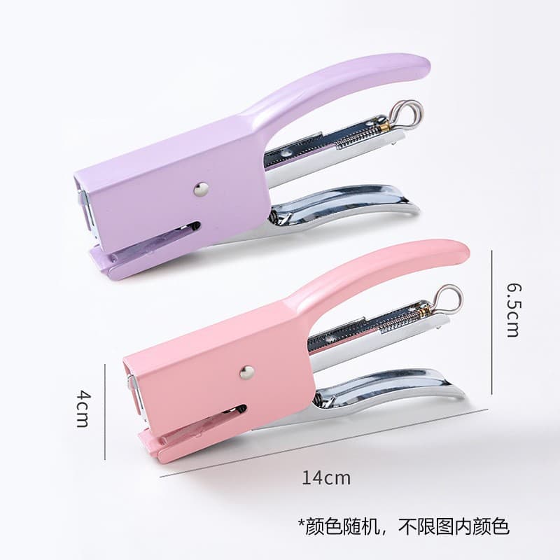 Handheld stapler card puncher office stapler bouquet packaging greeting card punch pliers 4