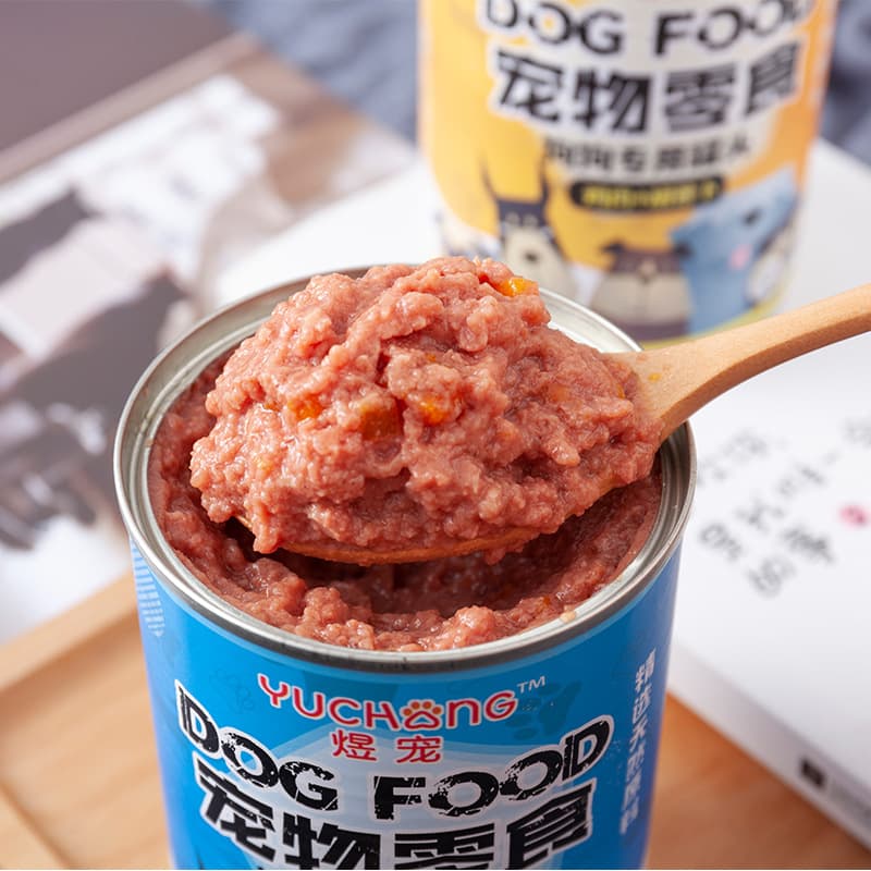 Canned pet snacks 375g/can canned dog food and cat food companion mixed rice wet food fresh meat for puppies and cats 5