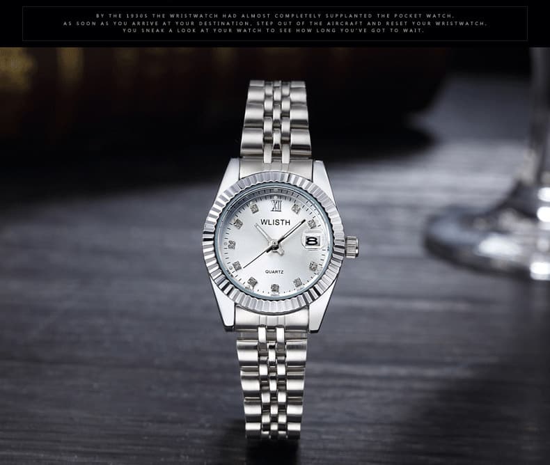 Wallis small and exquisite quartz watch waterproof luminous fashion simple watch couple watch men and women watch 7