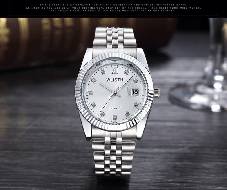 Wallis small and exquisite quartz watch waterproof luminous fashion simple watch couple watch men and women watch 10