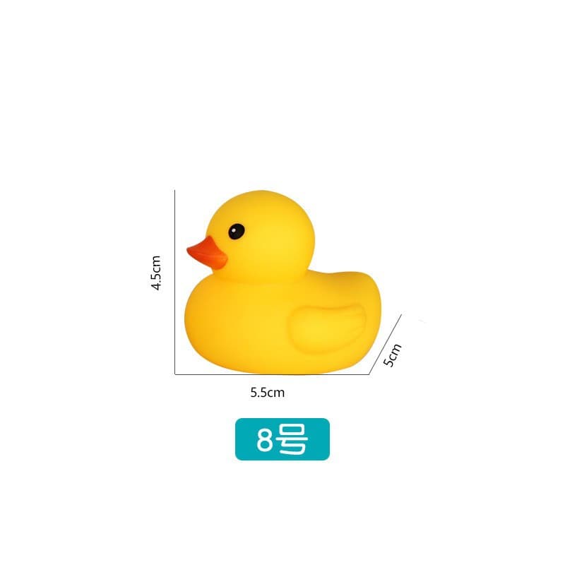Hong Kong version of the little duck toy baby bathing and playing in the water No. 8 little yellow duck toy children's educational pinch and cry sound 7