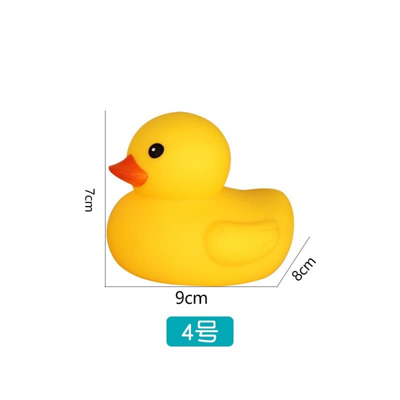 Hong Kong version of the little duck toy baby bathing and playing in the water No. 8 little yellow duck toy children's educational pinch and cry sound 9