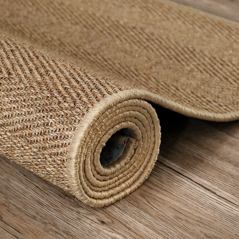 Hand-stitched sisal and jute carpet, living room, bedroom, coffee table, tatami mat, simple ins Japanese style floor mat 8