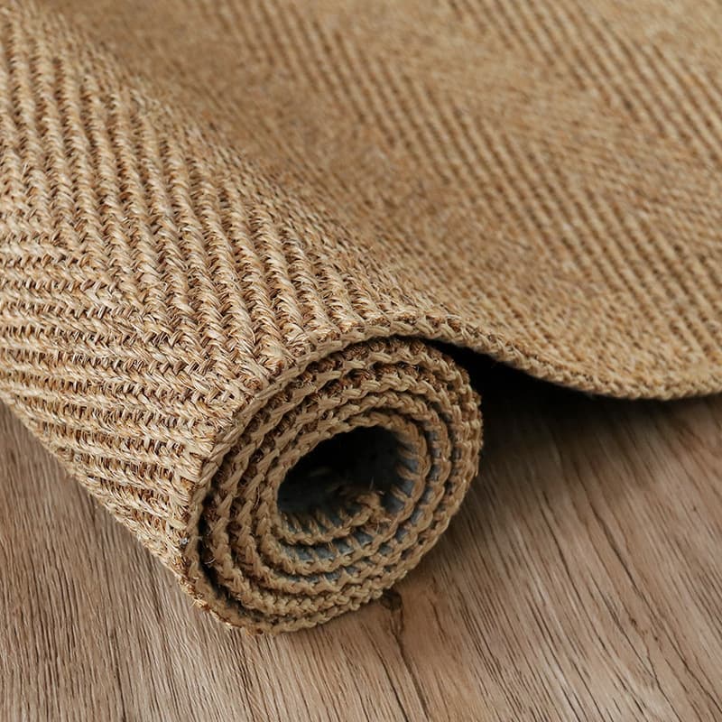 Hand-stitched sisal and jute carpet, living room, bedroom, coffee table, tatami mat, simple ins Japanese style floor mat 9