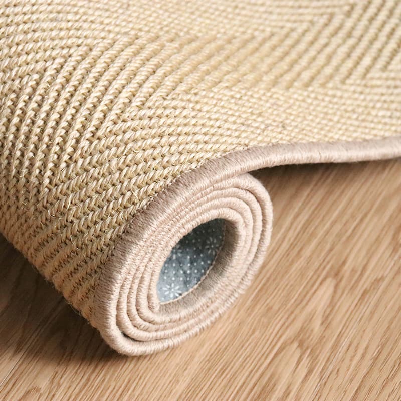 Hand-stitched sisal and jute carpet, living room, bedroom, coffee table, tatami mat, simple ins Japanese style floor mat 10