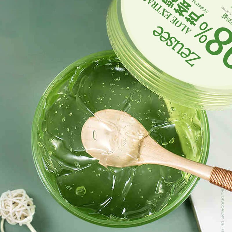 Zixi Aloe Vera Gel Aloe Vera Gel 98 Spot Skin Care Products Hydrating Moisturizing Cream Women's and Men's Facial Mask Genuine 300g 3