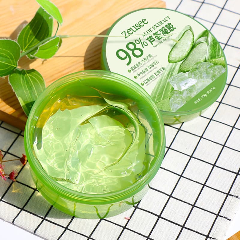 Zixi Aloe Vera Gel Aloe Vera Gel 98 Spot Skin Care Products Hydrating Moisturizing Cream Women's and Men's Facial Mask Genuine 300g 5
