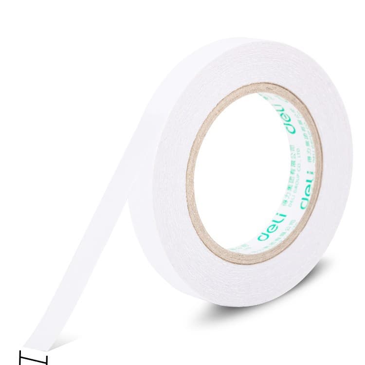 Deli small roll of double-sided tape independently packaged tissue paper double-sided easy-tear tape student double-sided tissue tape double-sided tape 9