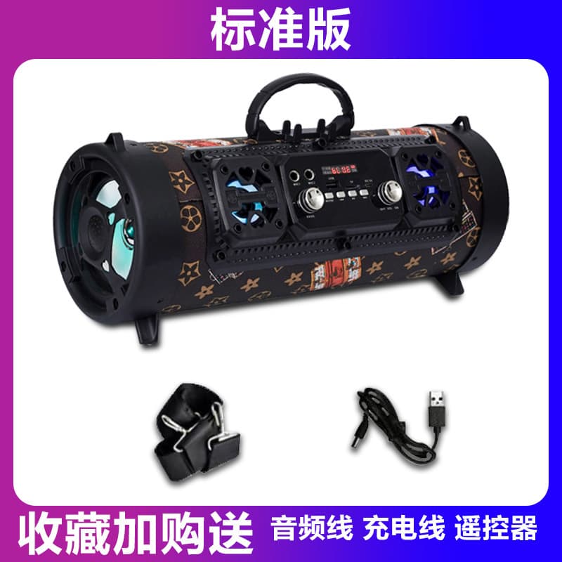 M17 cylindrical K-singing mobile phone wireless Bluetooth speaker card outdoor portable audio radio subwoofer 8