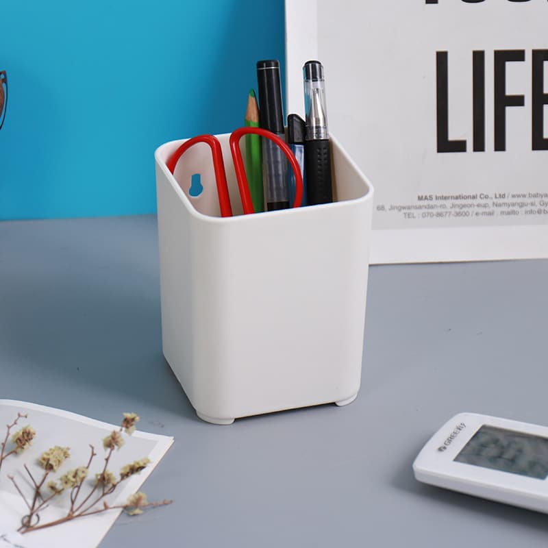 Small pen holder Nordic personality creative simple pen holder trendy ins office desk wall debris storage box 5