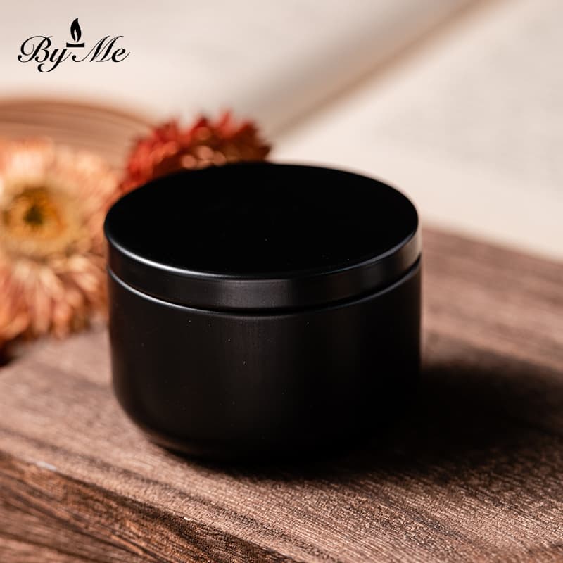 BYME scented candle sample 40g soy wax aromatherapy black tin can essential oil New Year's Eve balloon 5