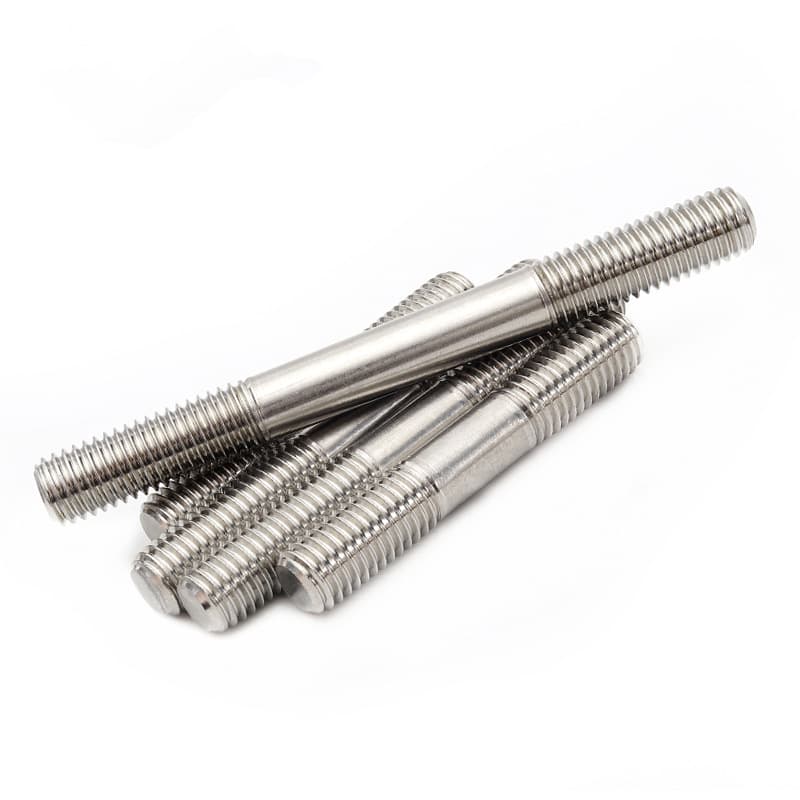 M2-M12 304 stainless steel double-headed bolt screws/studs with equal thread length/double-ended screw rod *20-500 5