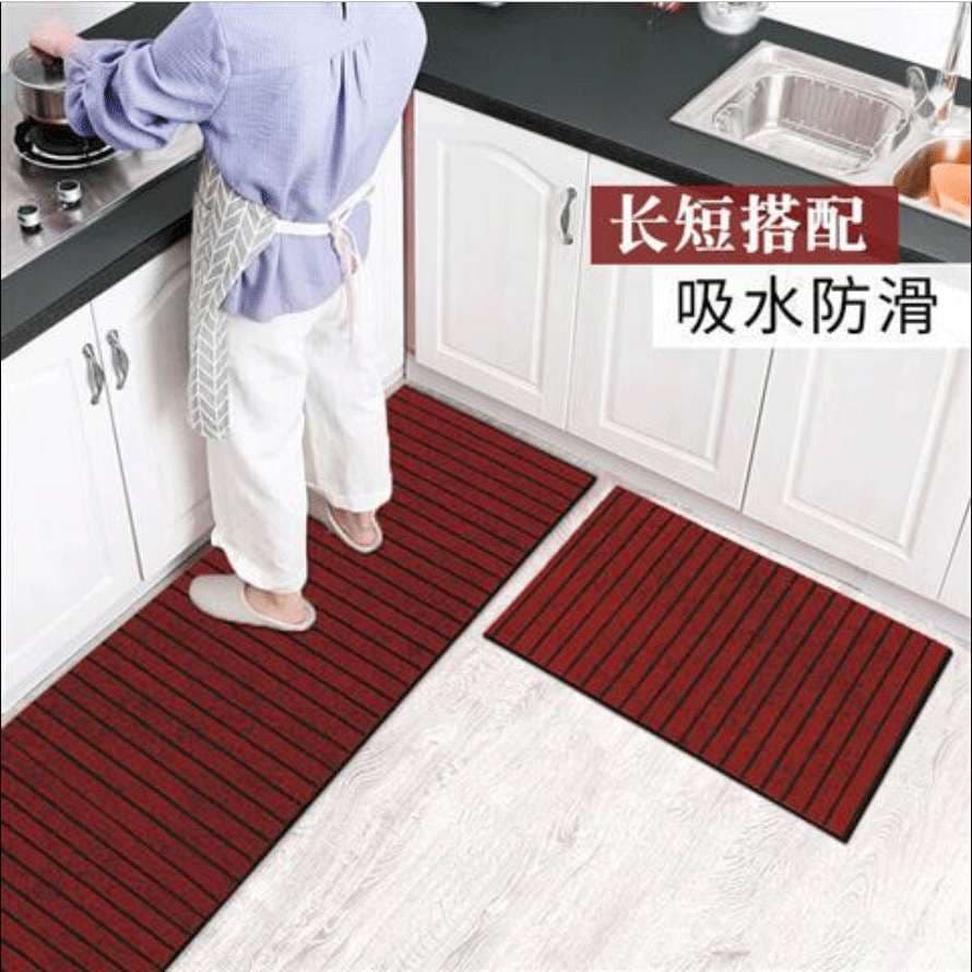 Mat floor mat bathroom entrance door carpet cuttable kitchen floor mat absorbent home long non-slip mat door 3