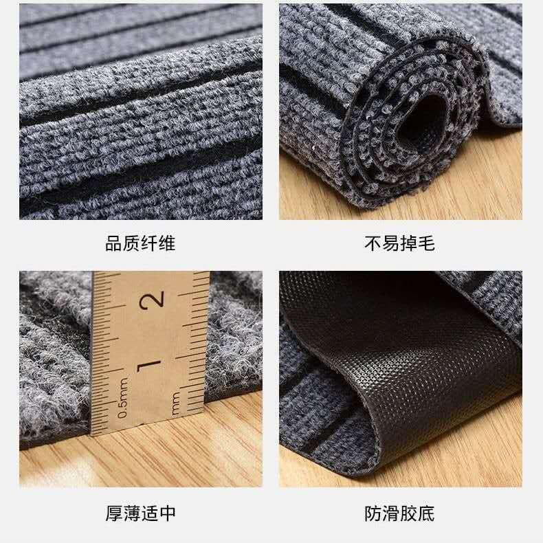 Mat floor mat bathroom entrance door carpet cuttable kitchen floor mat absorbent home long non-slip mat door 5