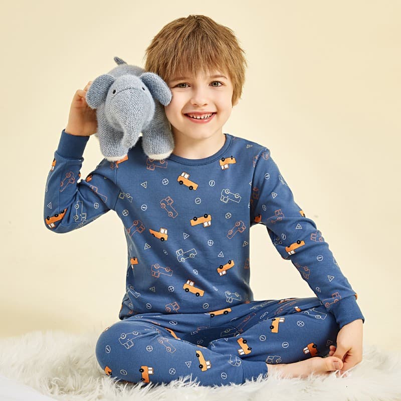 Children's autumn clothing set, pure cotton, boys and girls, autumn pants, thermal underwear, cotton baby base layer, pajamas, cotton sweater 2