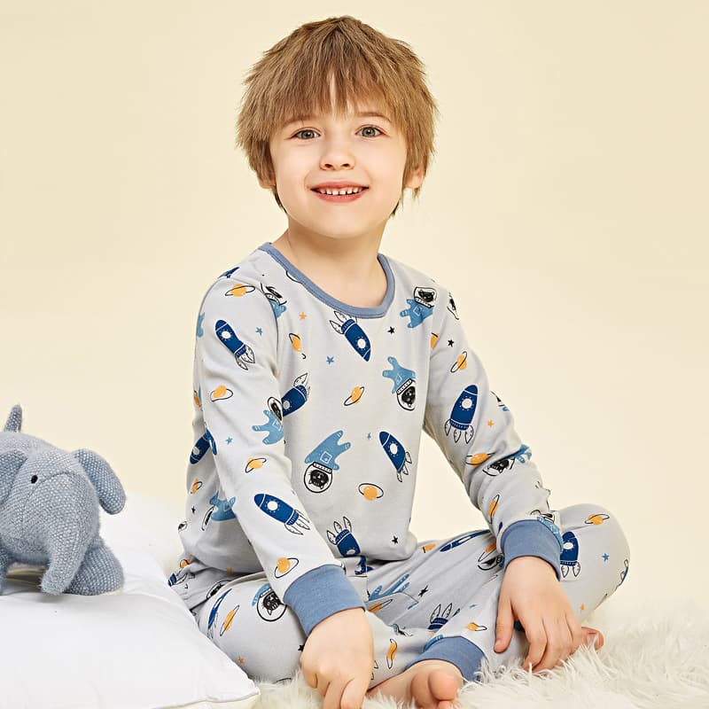 Children's autumn clothing set, pure cotton, boys and girls, autumn pants, thermal underwear, cotton baby base layer, pajamas, cotton sweater 3