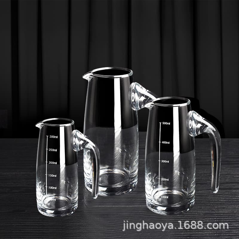 Glass liquor dispenser, foreign wine, red wine decanter, household small wine glass, jug, wine measuring device, restaurant use 500ml 1