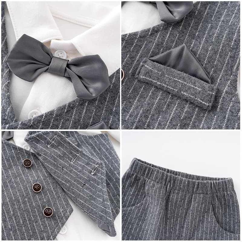 Children's Clothing Autumn Clothing Category A Boys' Suits Spring and Autumn Infant Dresses British Baby Boy Small Suits Cross-border 5