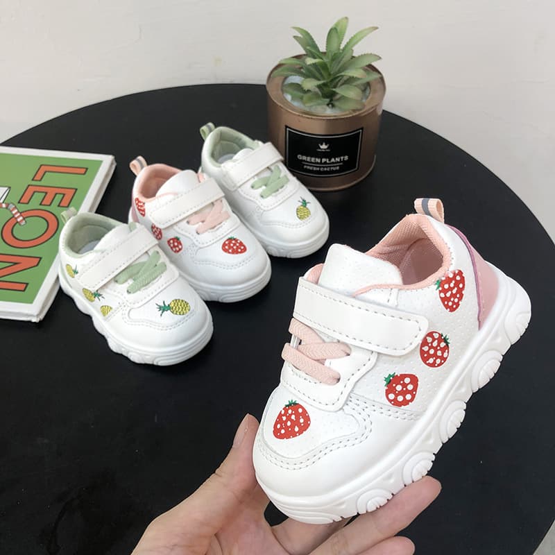 Children's spring and autumn breathable casual shoes soft sole non-slip baby shoes men's and women's baby shoes toddler shoes sports shoes board shoes 2