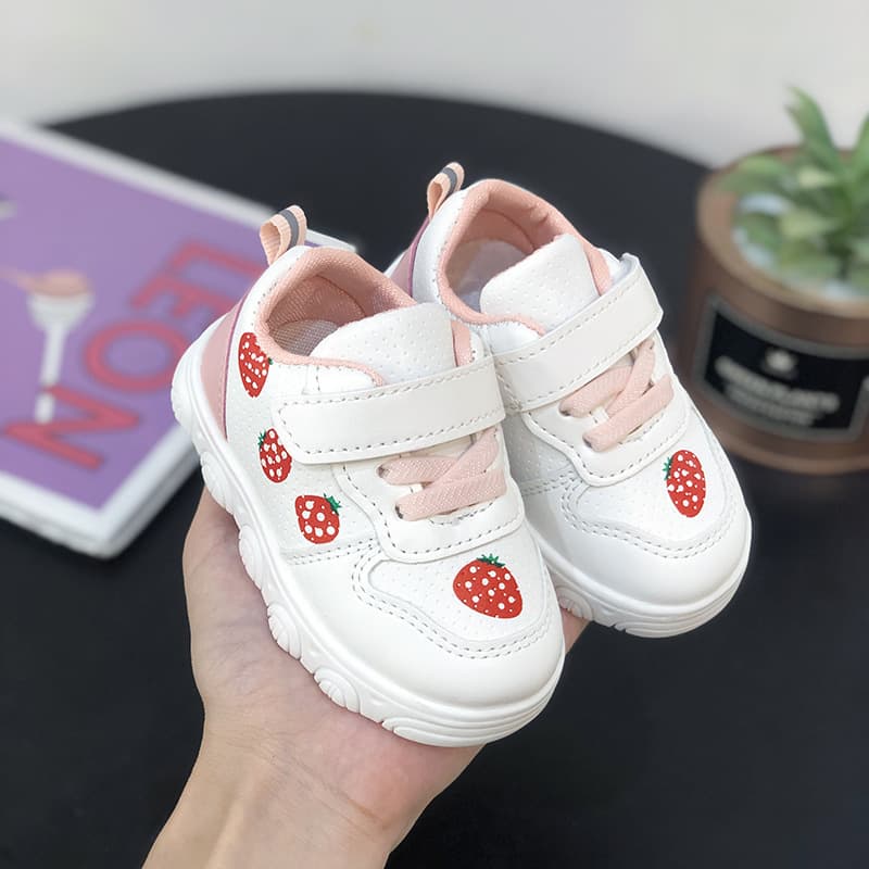 Children's spring and autumn breathable casual shoes soft sole non-slip baby shoes men's and women's baby shoes toddler shoes sports shoes board shoes 4