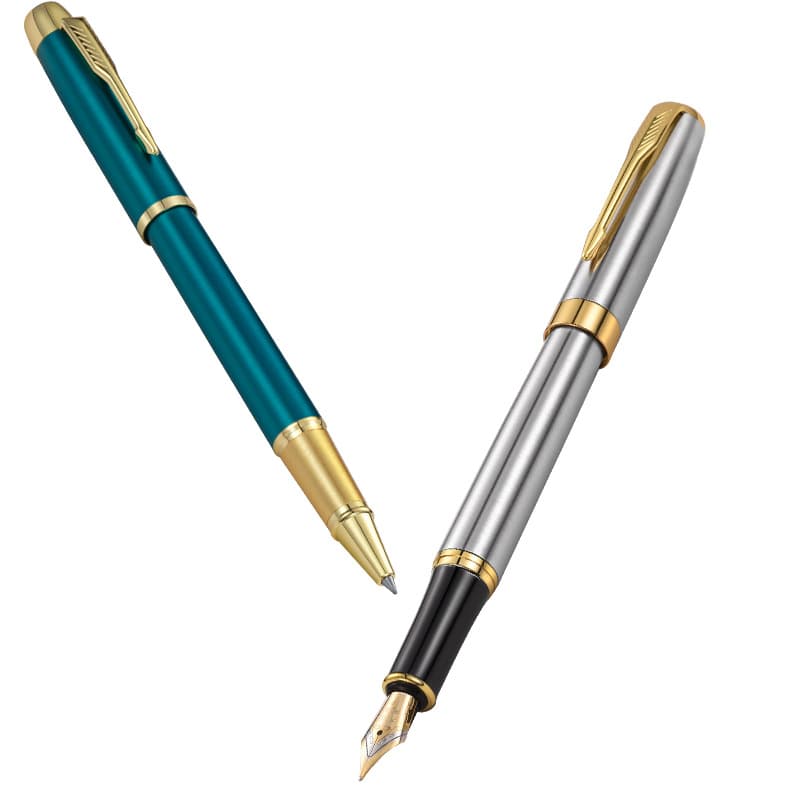 High-end business high-end metal signature pen neutral ballpoint pen ballpoint pen gift water pen lettering gift box set 6