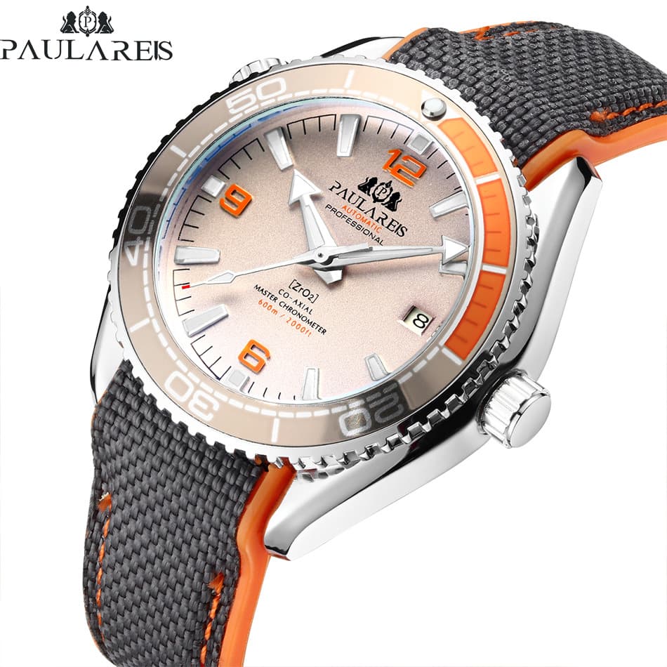 Fully automatic mechanical luminous canvas rubber strap men's watch AUTOMATIC WATCH 1