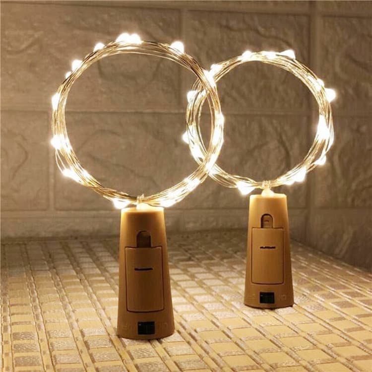 Wine bottle stopper light AG13 battery box LED light Christmas celebration atmosphere decoration lantern star light string bottle stopper light 1