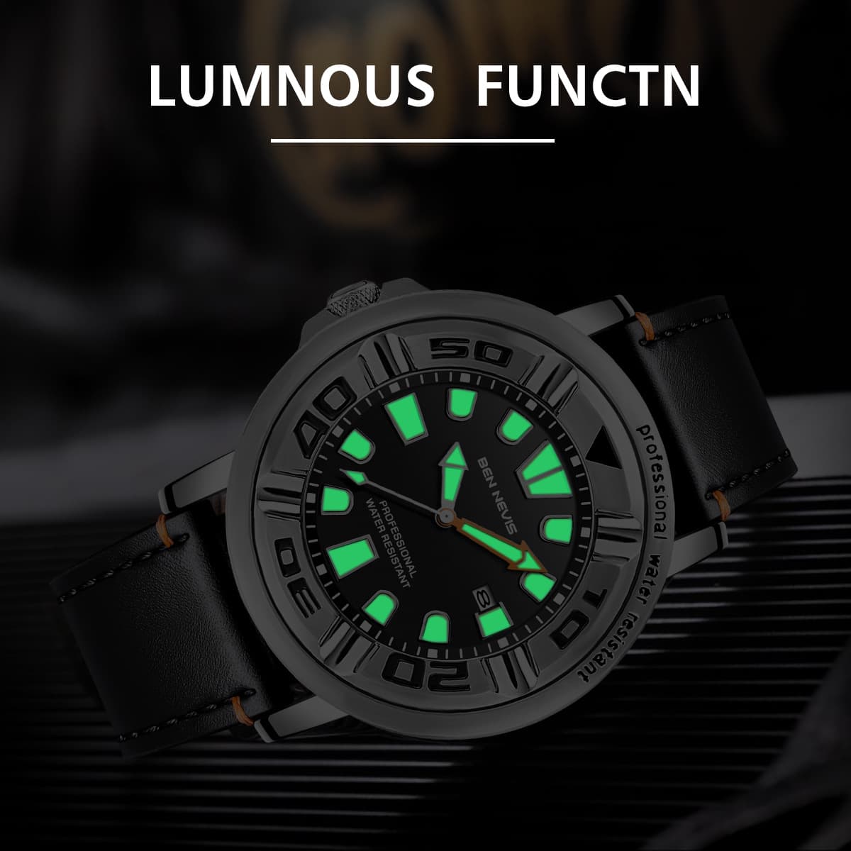 BEN NEVIS business men's quartz watch waterproof sports watch fashionable luminous men's watch BN3019G 3