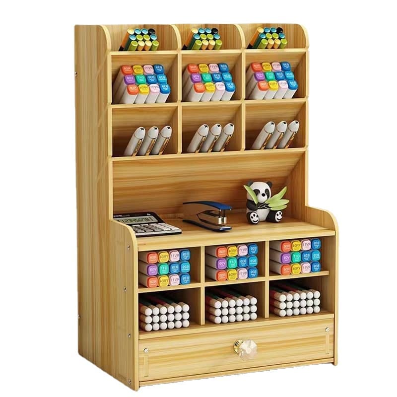 Home Daily Desk Mark Pen Holder DIY Desk Small Object Organizer Large Capacity Desktop Stationery Storage 6