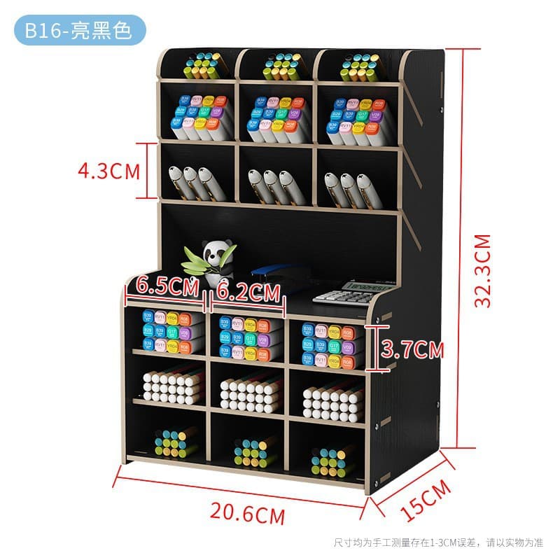 Home Daily Desk Mark Pen Holder DIY Desk Small Object Organizer Large Capacity Desktop Stationery Storage 7
