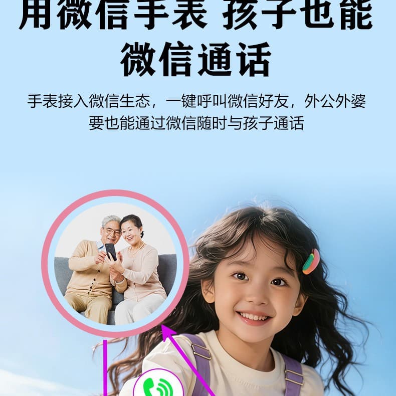 5G full network children's phone watch Huaqiangbei waterproof smart positionable video watch waterproof factory direct sale 3