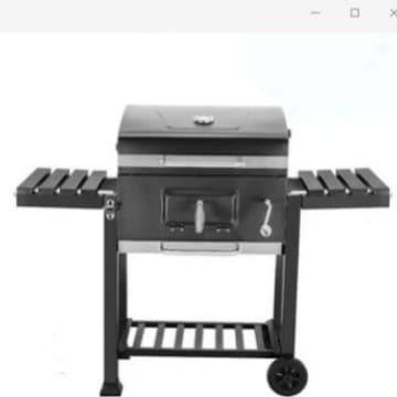 Outdoor courtyard large American charcoal barbecue garden stove square courtyard stove BBQ courtyard square stove 7
