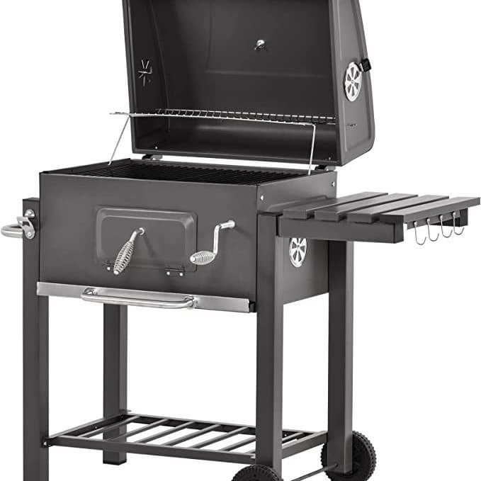 Outdoor courtyard large American charcoal barbecue garden stove square courtyard stove BBQ courtyard square stove 9