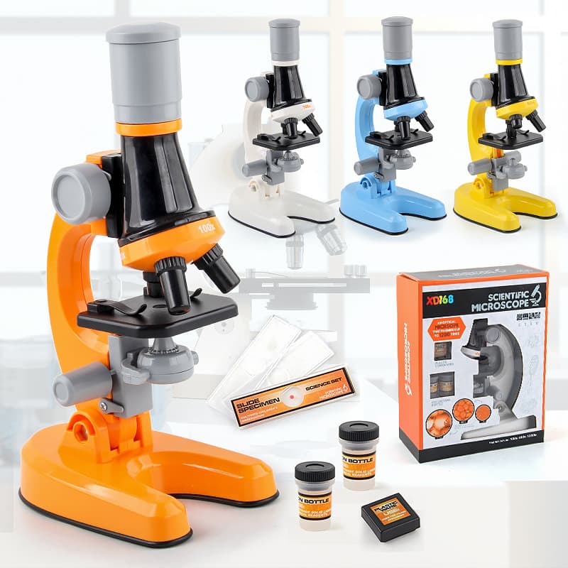 New upgraded version of children's microscope toys, science experiment set toys, primary school students' microscope toys 1