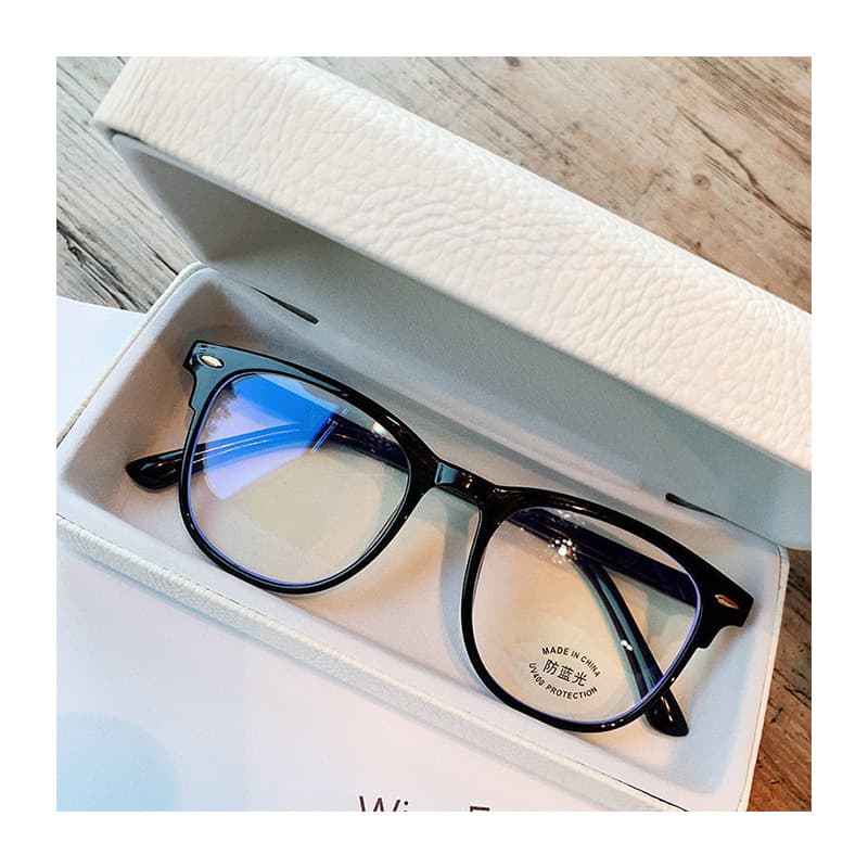 1957 new anti-blue light glasses for men and women, Korean version, can be equipped with prescription myopia glasses, anti-radiation computer eye protection flat glasses 5