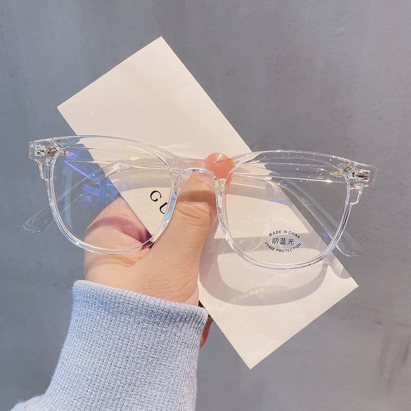 1957 new anti-blue light glasses for men and women, Korean version, can be equipped with prescription myopia glasses, anti-radiation computer eye protection flat glasses 1