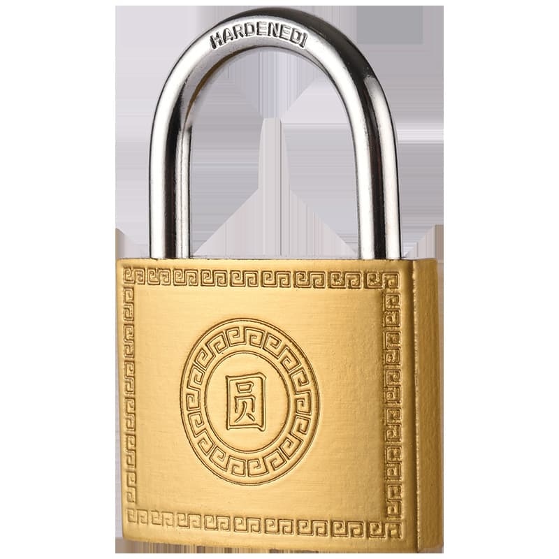 Imitation copper padlock open padlock dormitory anti-theft lock cabinet lock iron lock head mini small padlock long neck long beam padlock 6