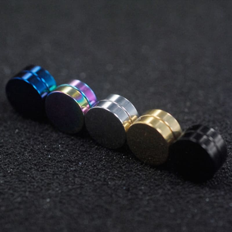 Supply magnet earrings without pierced earrings, strong magnetic magnets, fake earrings for boys and girls, colored diamond earrings 3