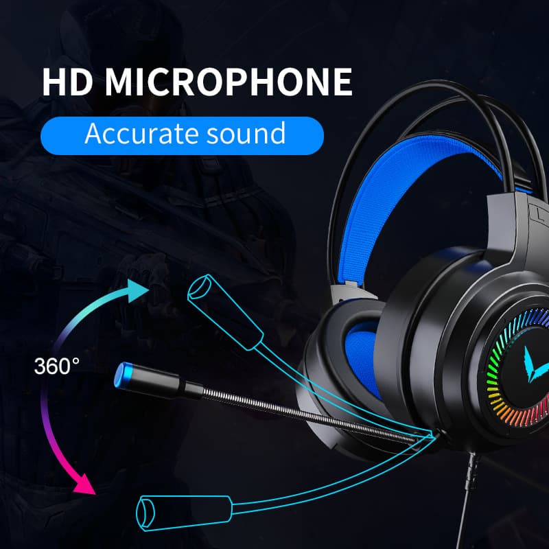 King G58 gaming headset e-sports wired 7.1 channel chicken desktop computer notebook headset 3
