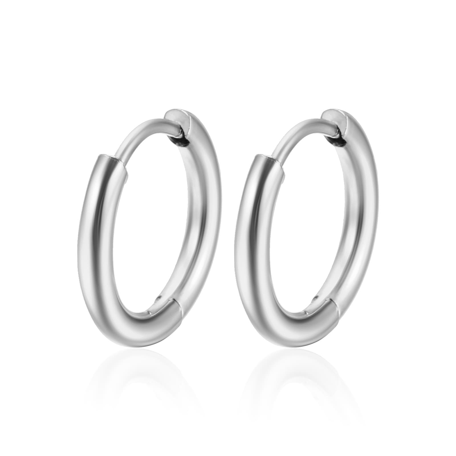 Cross-border high-quality stainless steel earrings, non-fading, unisex round earrings, simple and trendy earrings wholesale 9