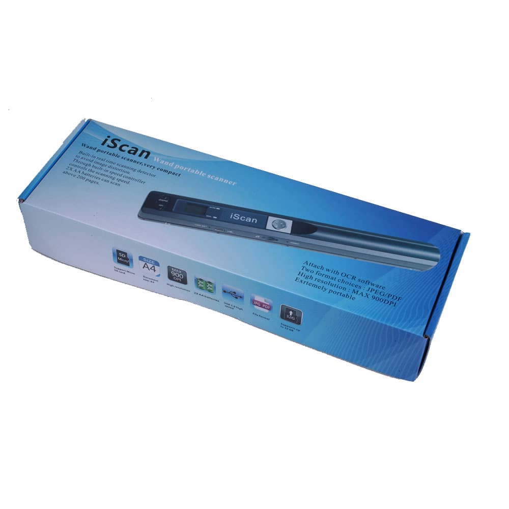 ISCAN handheld scanner portable high-definition home teaching color A4 book test paper photo file scanning 4