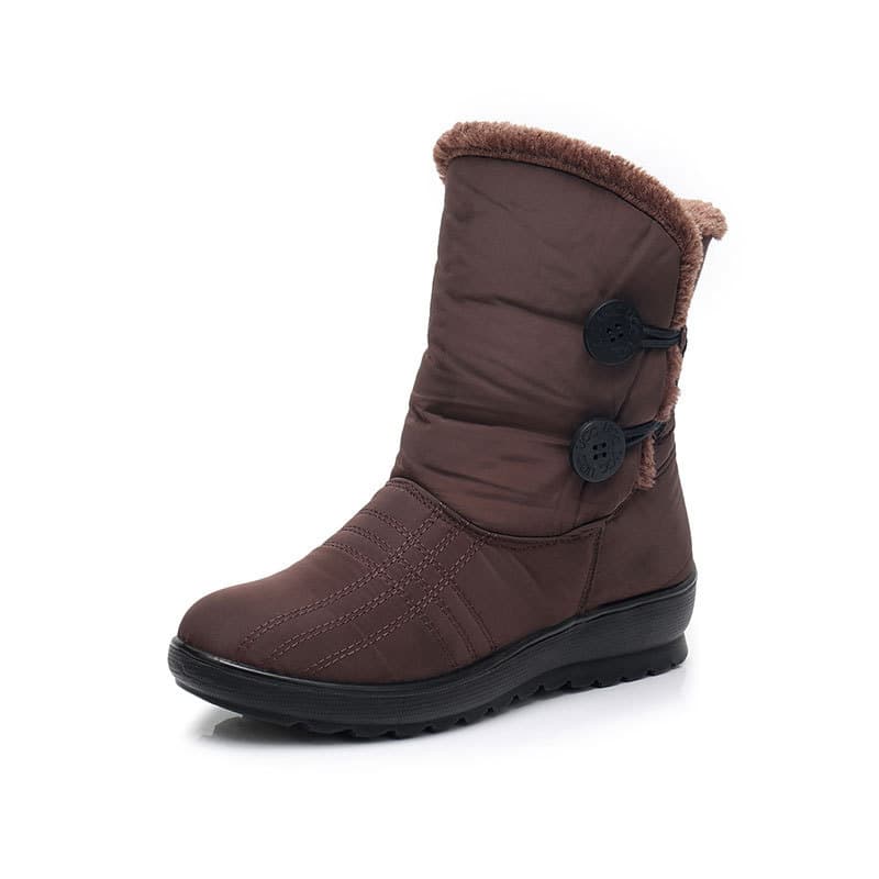 Winter plus velvet warm mother cotton boots flat non-slip waterproof short boots tendon sole snow boots drop shipping 9
