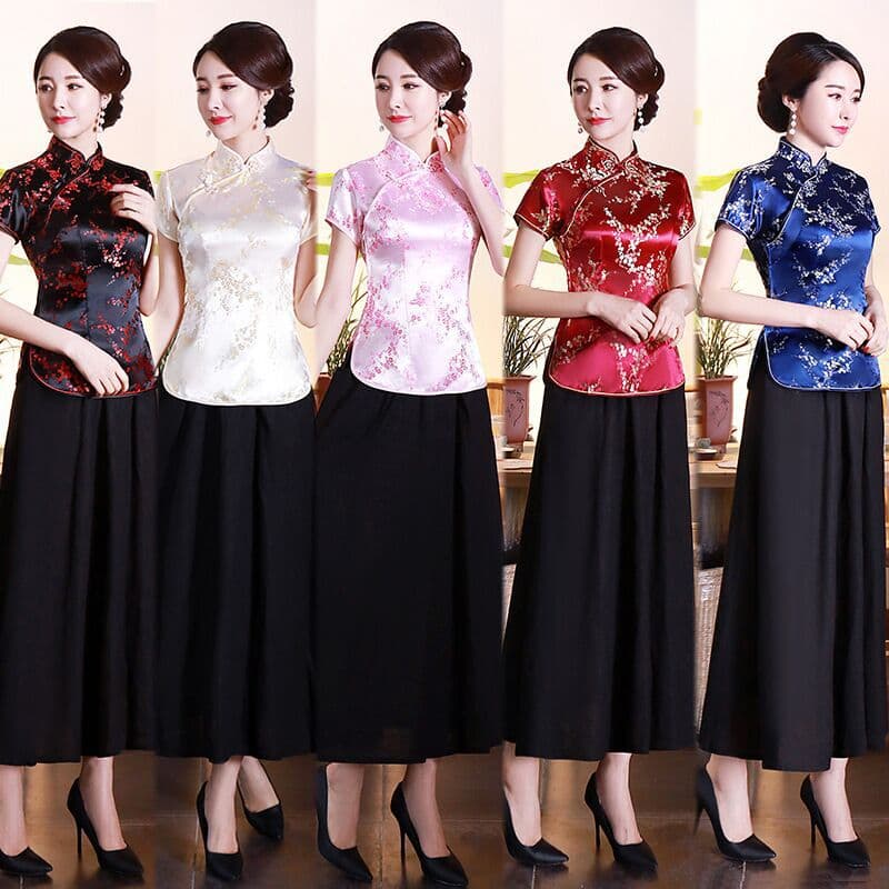 Tang suit top, young style, improved girl, retro Republic of China, Chinese style, old Shanghai sexy and elegant cheongsam
