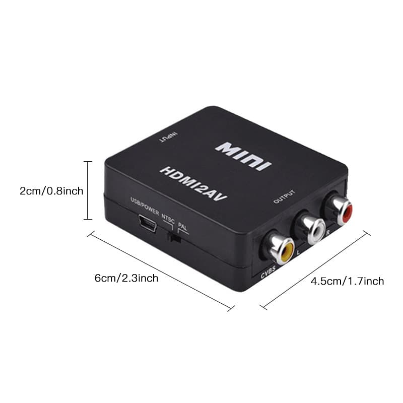 HDMI to AV converter HDMITOAVAdapter HD digital 1080P adapter TV 4
