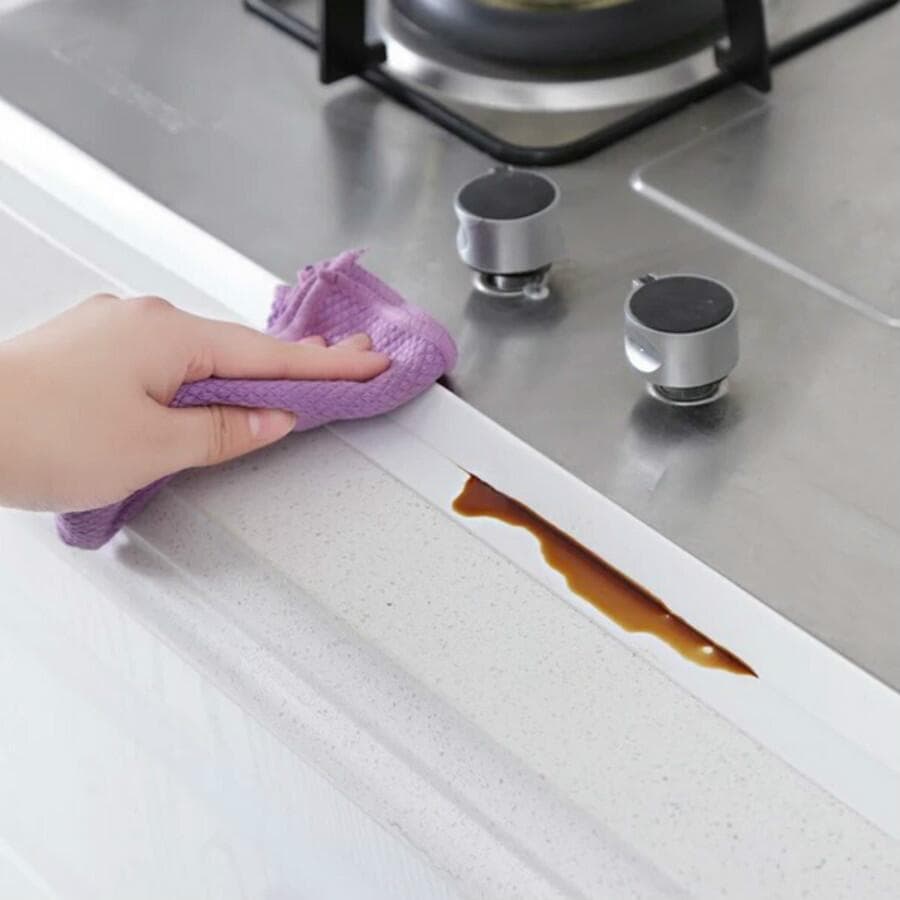 Kitchen anti-mildew stickers, beautiful seam waterproof tape, moisture-proof kitchen and bathroom sink gap toilet stickers, corner seal strips 3