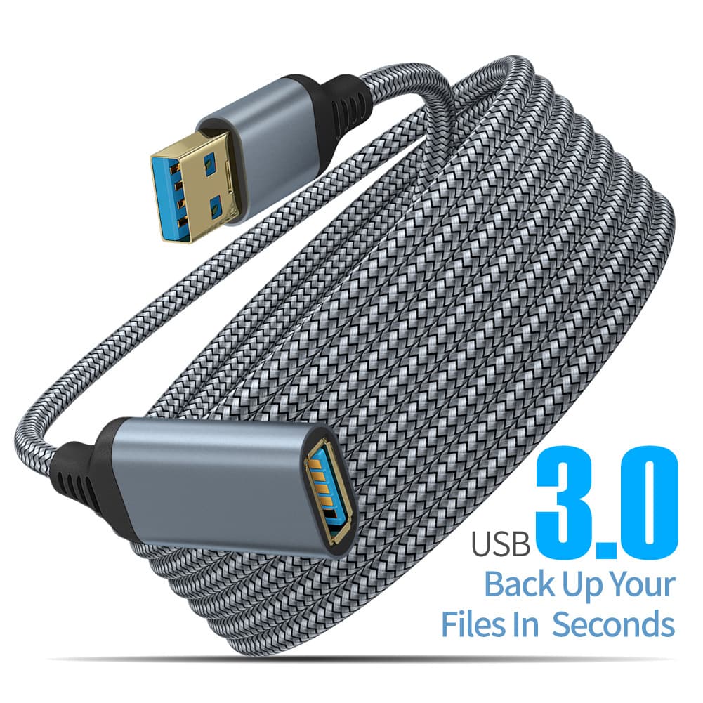 Nylon braided USB 3.0 male to female high-speed transmission data cable computer hard disk camera printer extension cable 6
