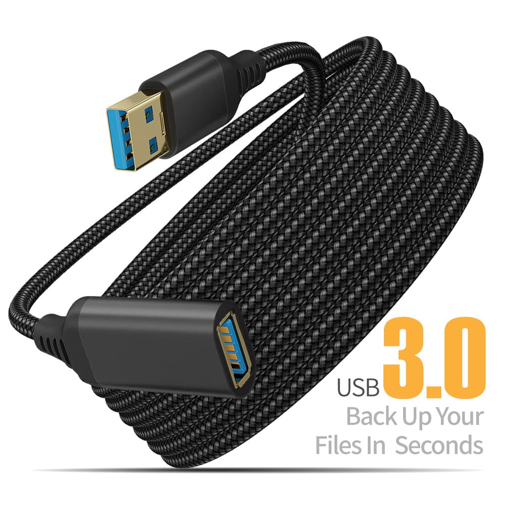 Nylon braided USB 3.0 male to female high-speed transmission data cable computer hard disk camera printer extension cable 7