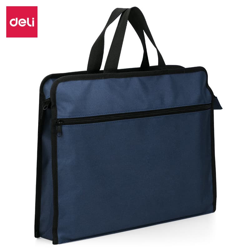 Deli 63753 portable zipper bag student information bag briefcase business document bag archive bag file bag 7